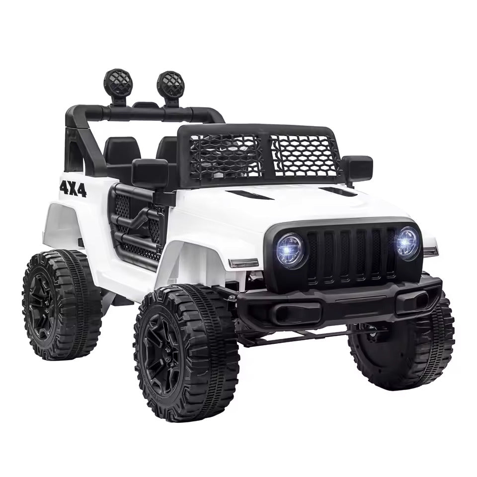 Voiture blanche 4X4 électrique pour enfant 