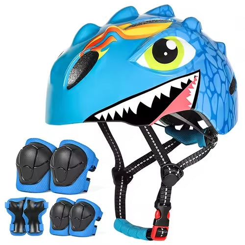 Casque Fun Vroom - Genouillères, coudières et protège poignets (3-10 ans)