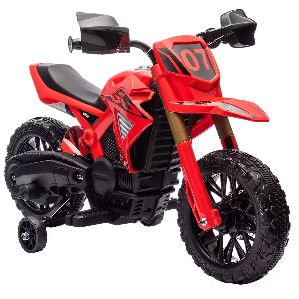 moto rouge électrique pour enfant
