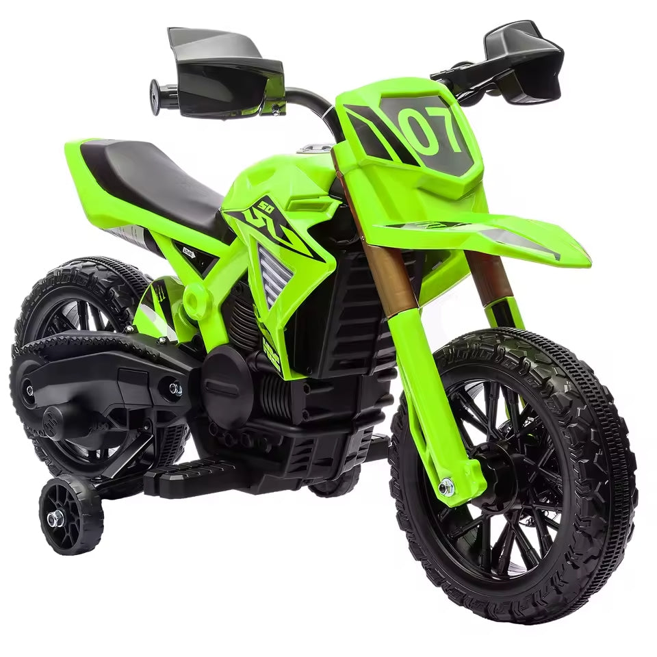 moto verte électrique pour enfant